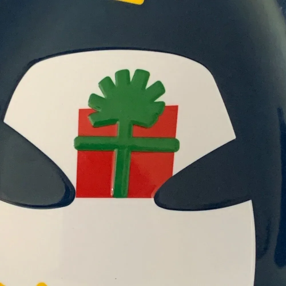 Target Christmas Penguin Holiday 2020 Dinner Plate Platter Blue Melamine TAGS